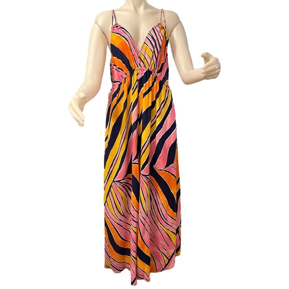 Anthropologie Maeve FINLEY Jumpsuit SZ 6 Animal Print Wide Leg Crop Pockets - Picture 6 of 12